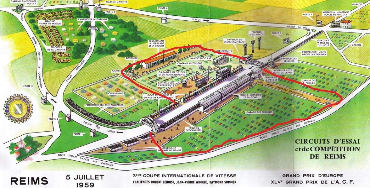 Circuit de Reims-Gueux. Grand Prix automobile de France 1959
